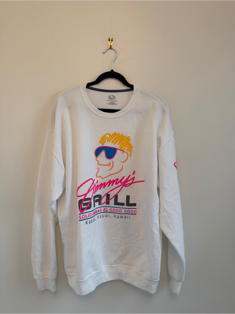 Jimmy's Grill White Crewneck